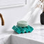 Katı Ürünler için El Yapımı Zigzag Altlık / Sabunluk - Turquoise